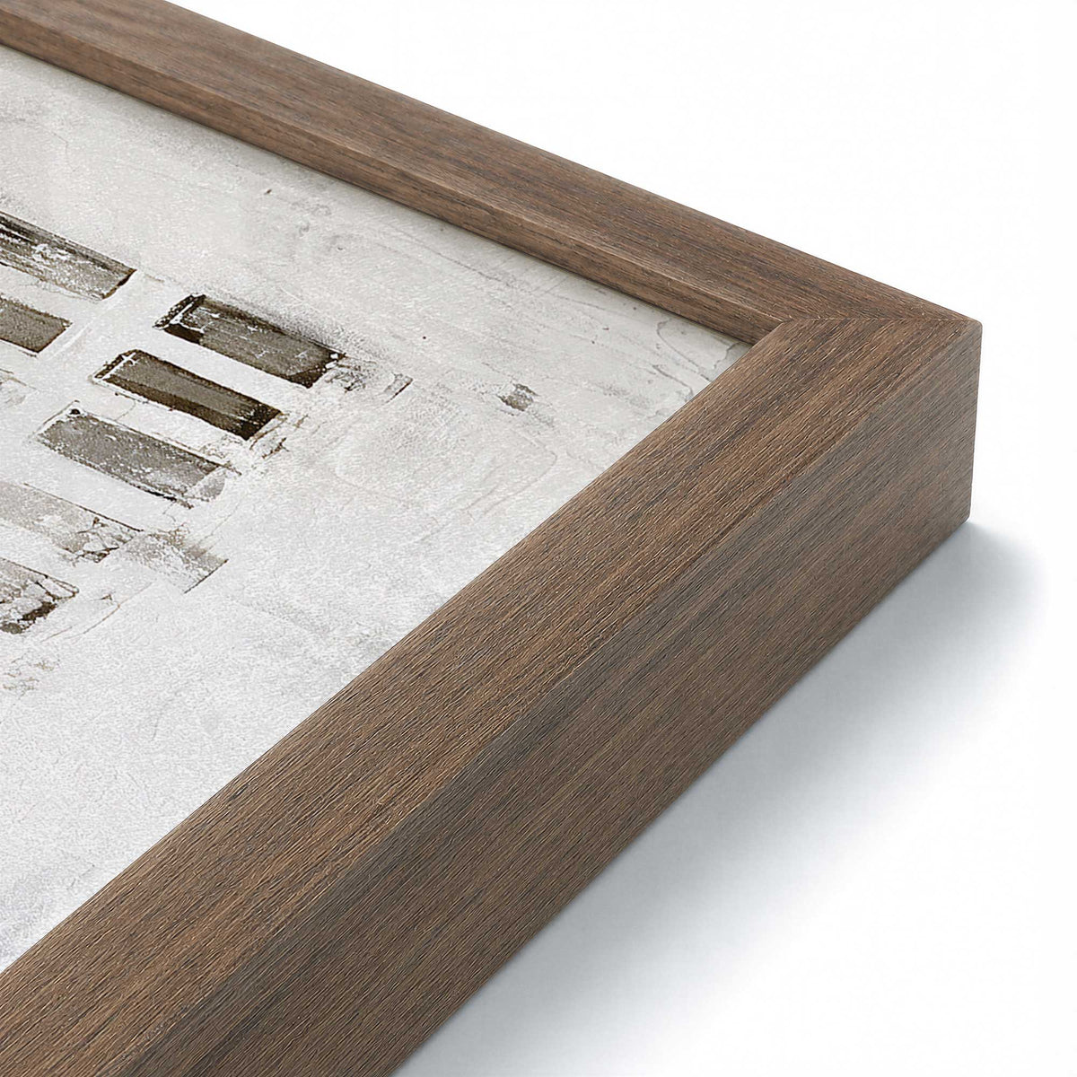 [Color:Walnut], Picture of art in a Walnut frame at an angle