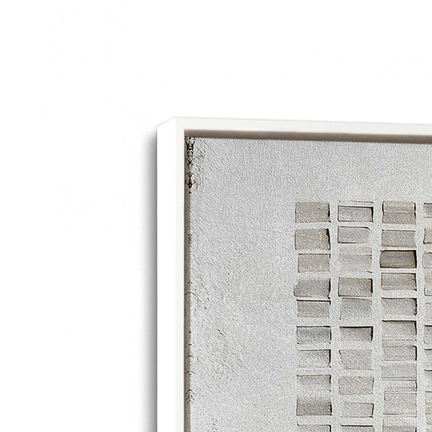 [Color:Opaque White], Picture of art in a White frame at an angle