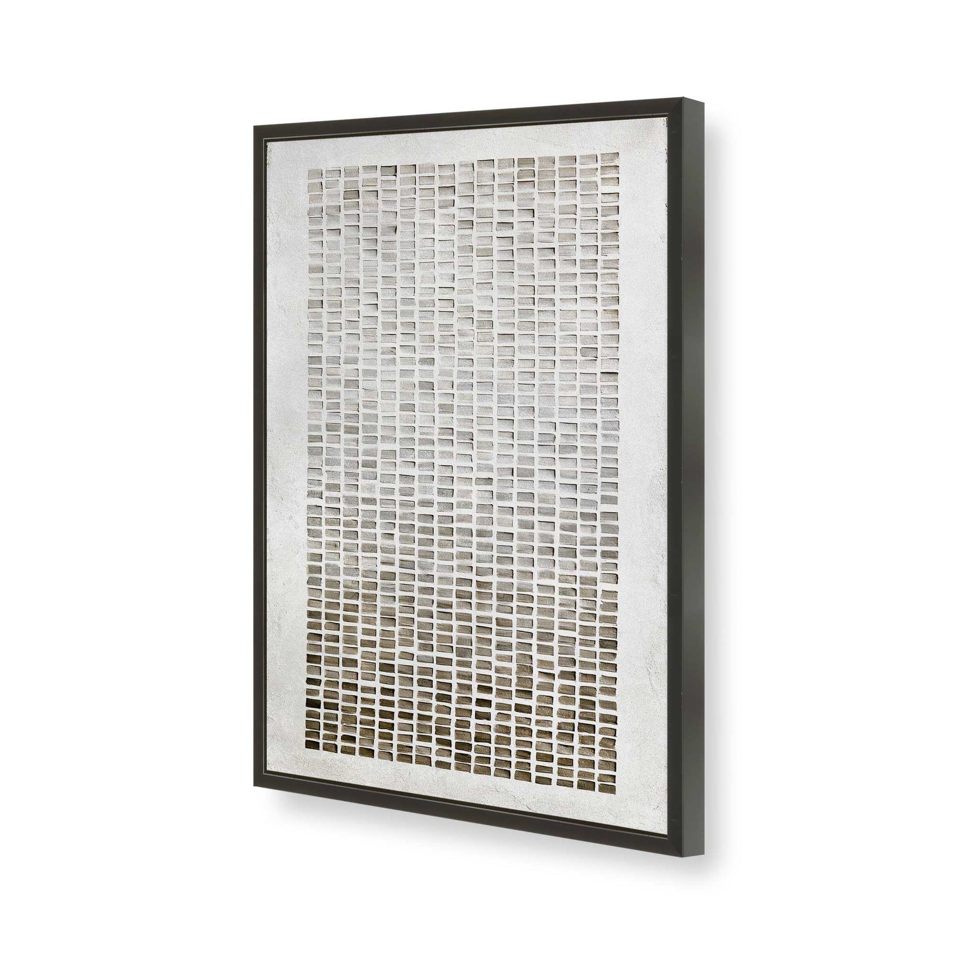 [Color:Satin Black], Picture of art in a Satin Black frame of the corner