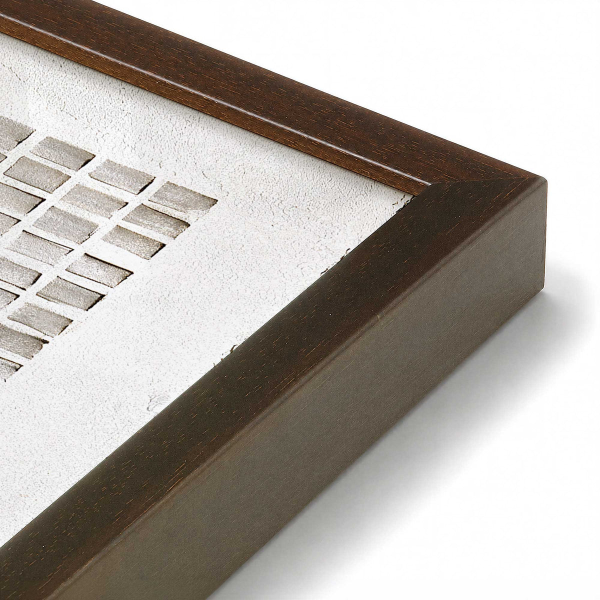 [Color:Belvinder Brown], Picture of art in a Belvinder Brown frame at an angle