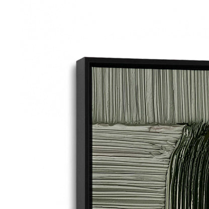 [Color:Satin Black], Picture of art in a Satin Black frame at an angle