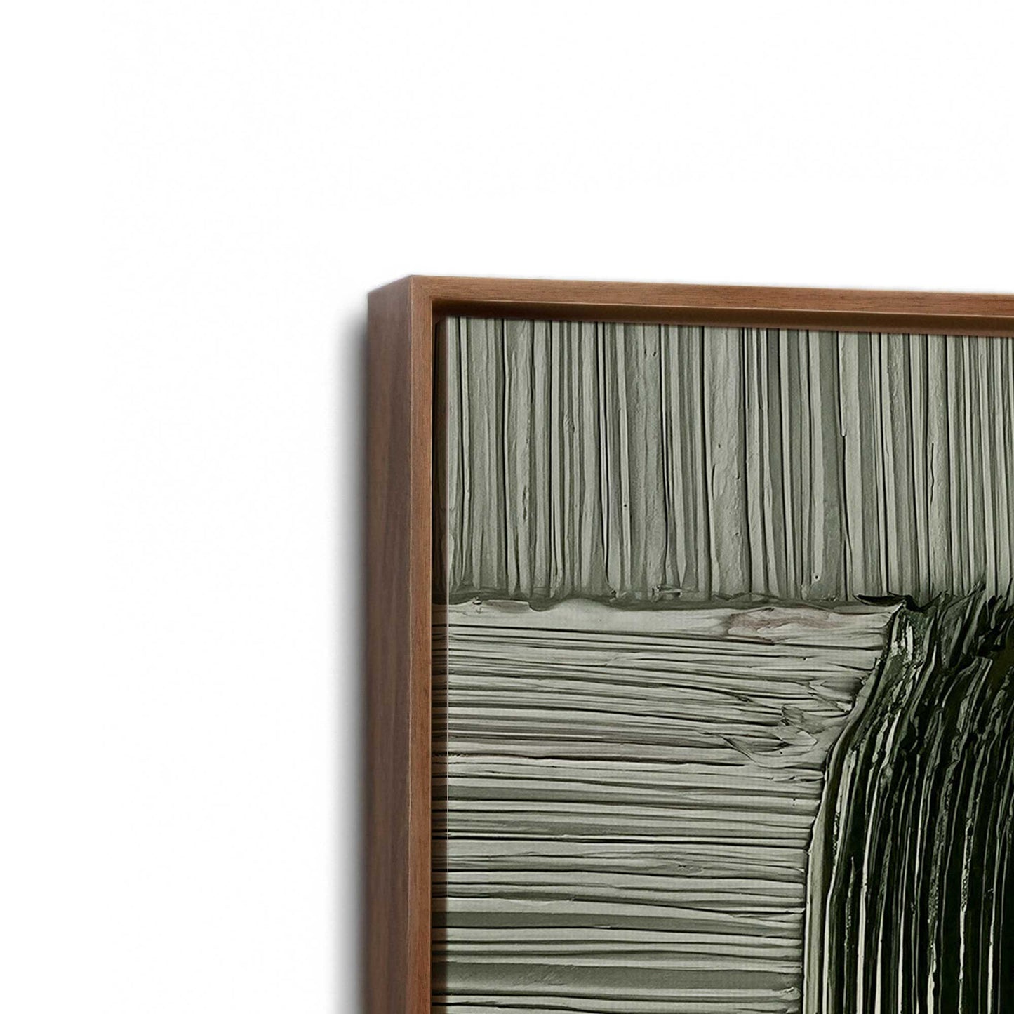 [Color:Walnut], Picture of art in a Walnut frame at an angle