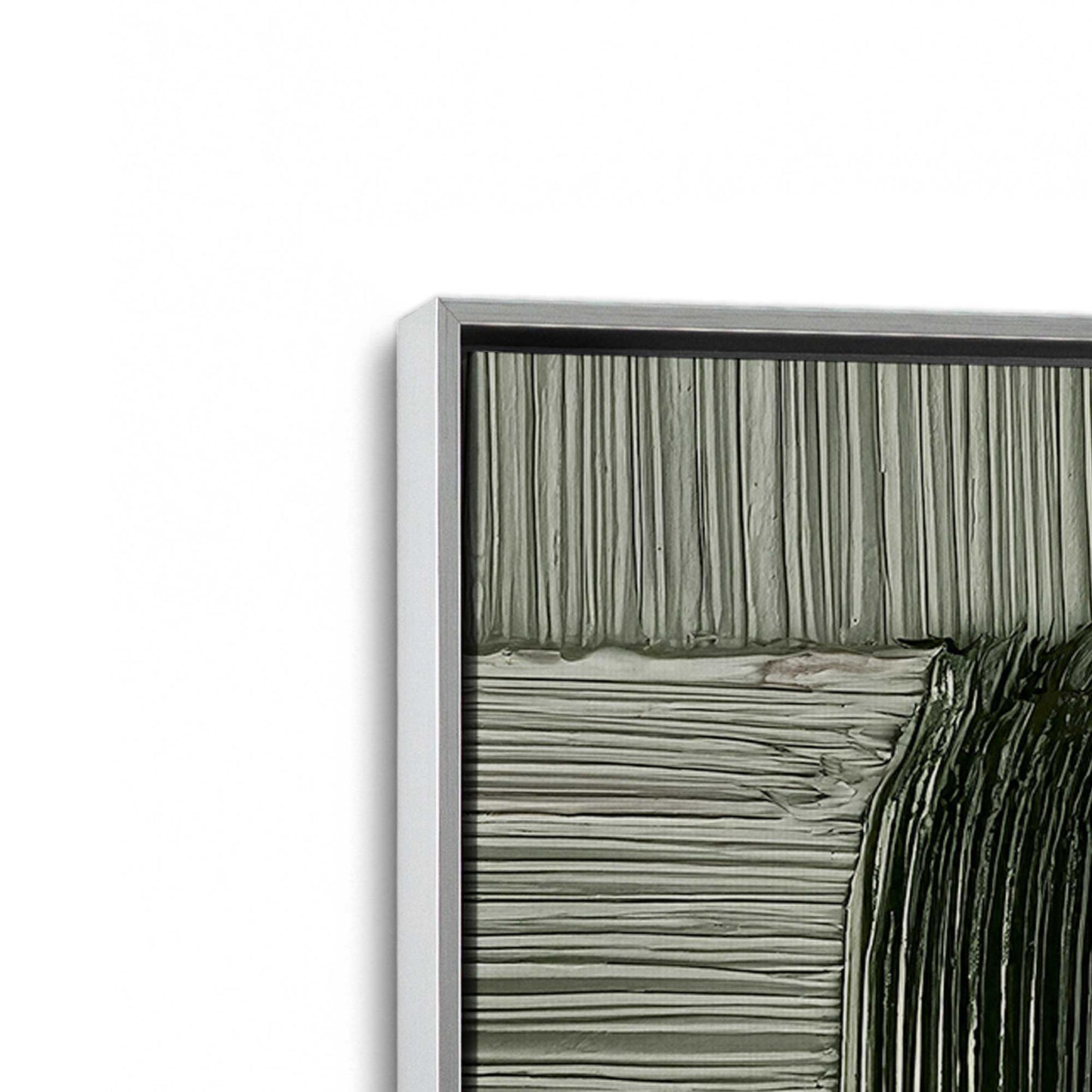 [Color:Polished Chrome], Picture of art in a Polished Chrome frame at an angle