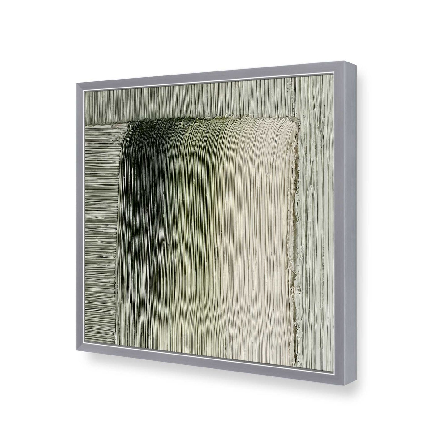 [Color:Polished Chrome], Picture of art in a Polished Chrome frame of the corner
