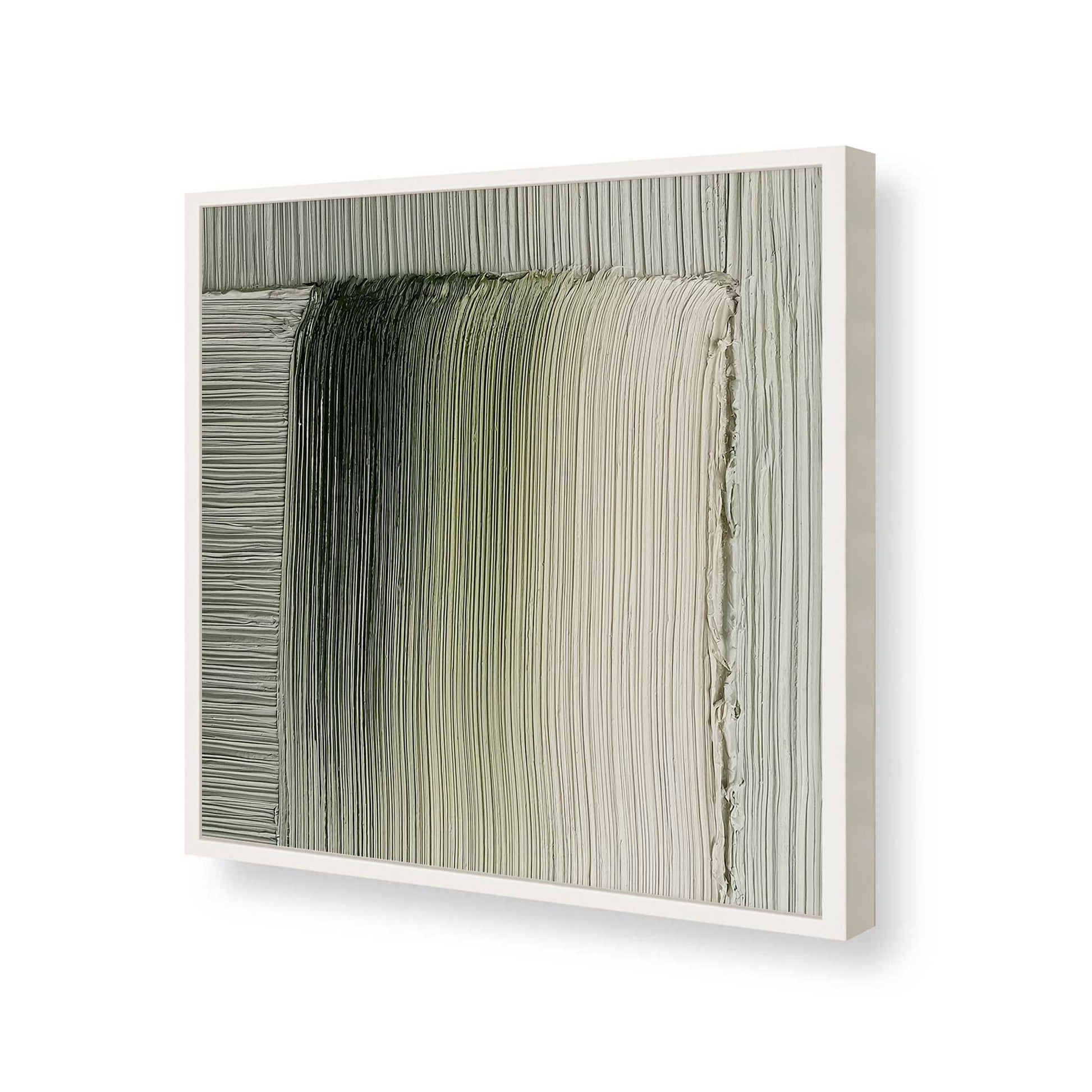 [Color:Opaque White], Picture of art in a Opaque White frame of the corner