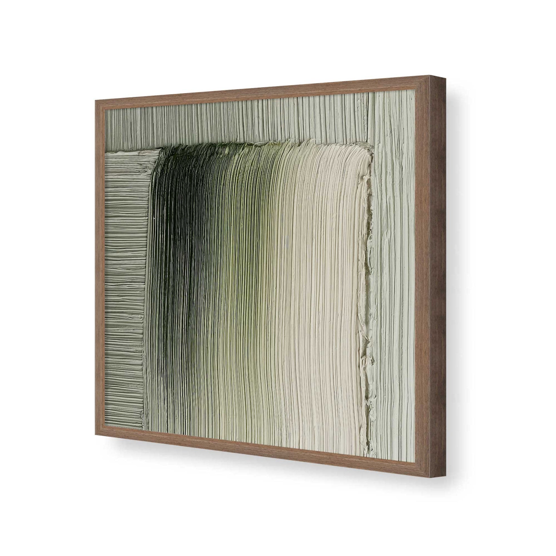 [Color:Walnut], Picture of art in a Walnut frame of the corner