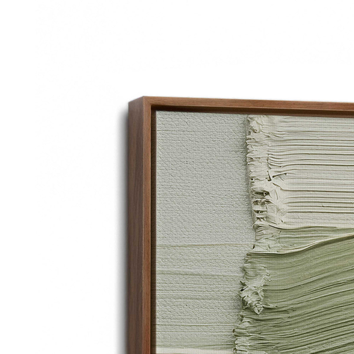 [Color:Walnut], Picture of art in a Walnut frame at an angle