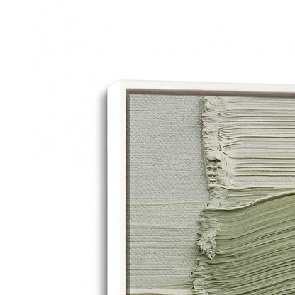 [Color:Opaque White], Picture of art in a White frame at an angle