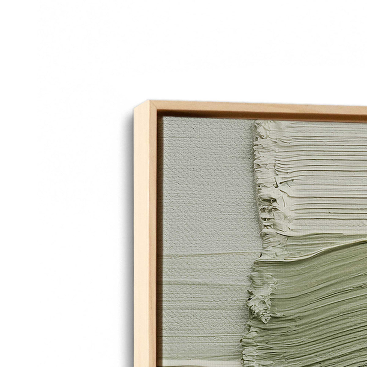 [Color:American Maple], Picture of art in a American Maple frame at an angle