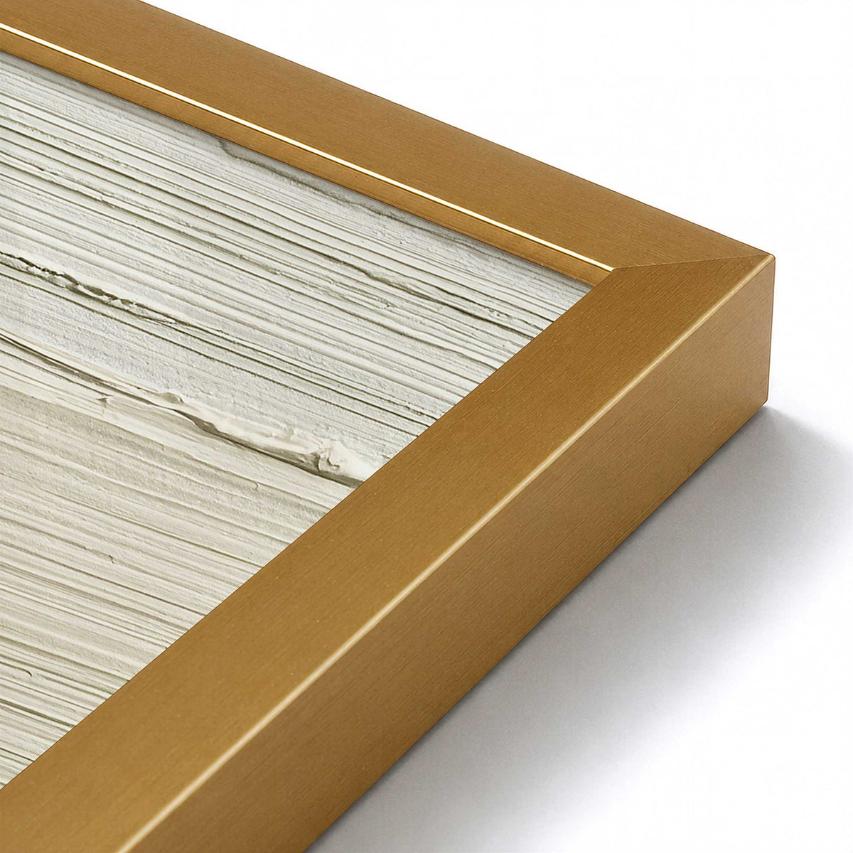 [Color:Polished Gold], Picture of art in a Polished Gold frame at an angle