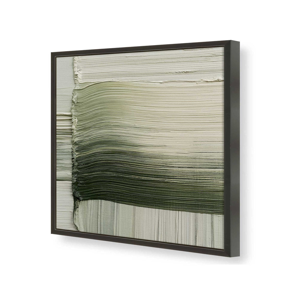 [Color:Satin Black], Picture of art in a Satin Black frame of the corner