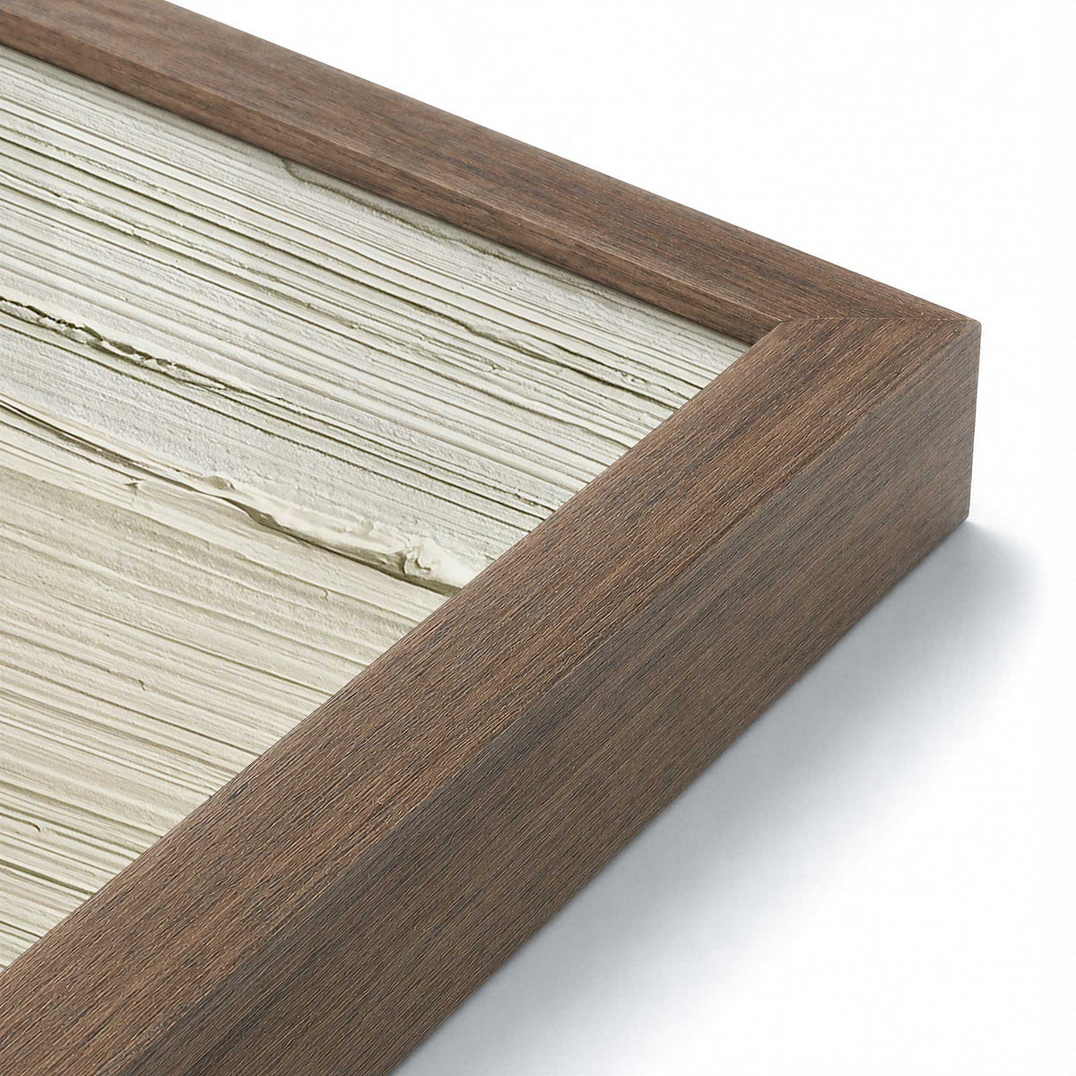 [Color:Walnut], Picture of art in a Walnut frame at an angle