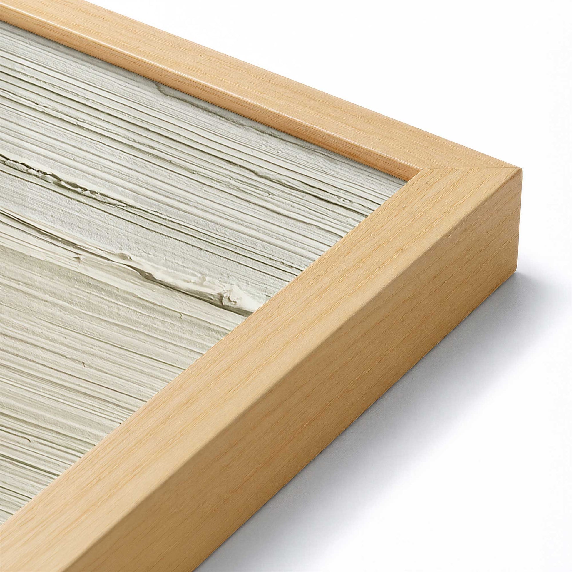 [Color:American Maple], Picture of art in a American Maple frame at an angle