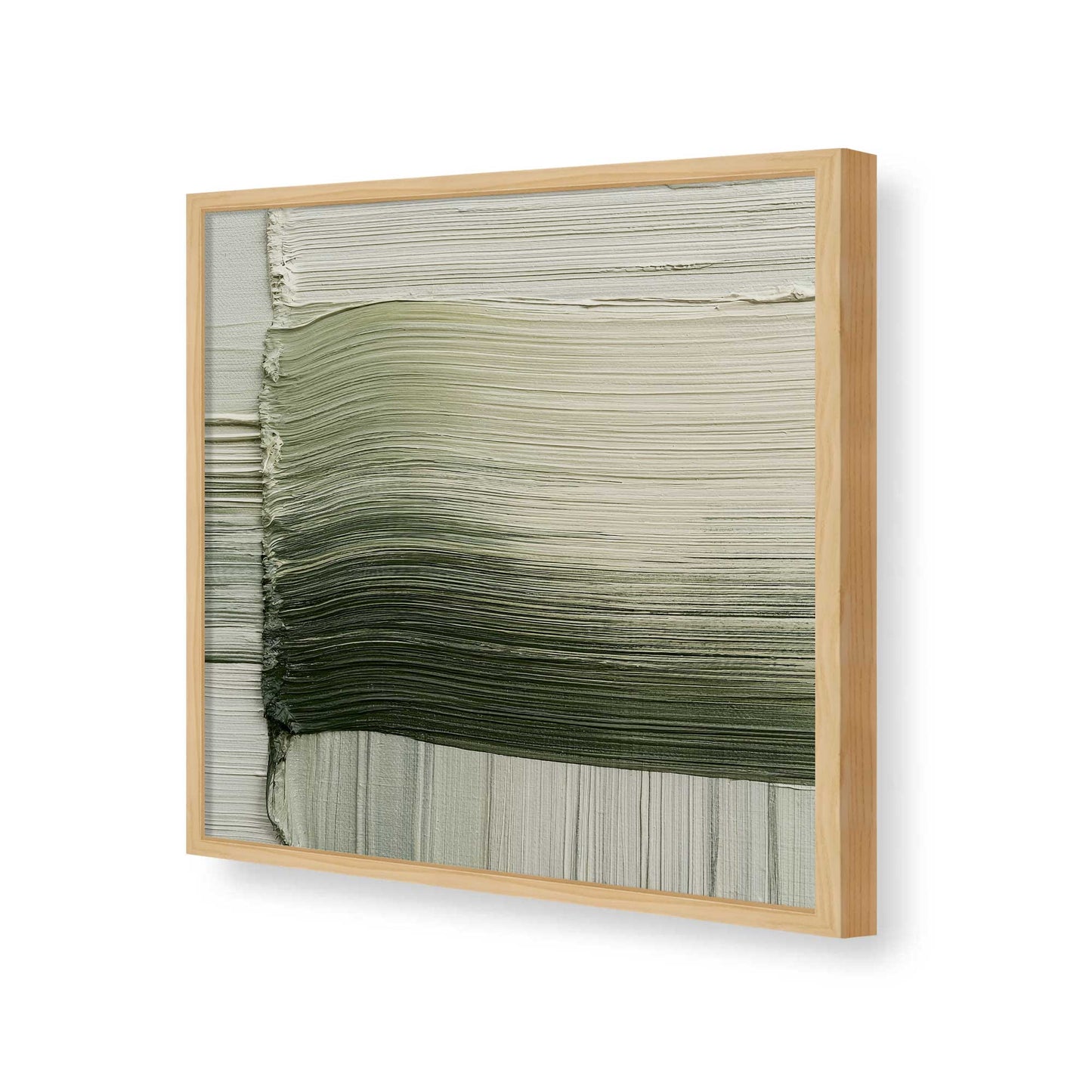 [Color:American Maple], Picture of art in a American Maple frame of the corner