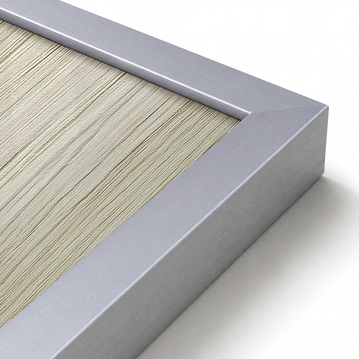 [Color:Polished Chrome], Picture of art in a Polished Chrome frame at an angle