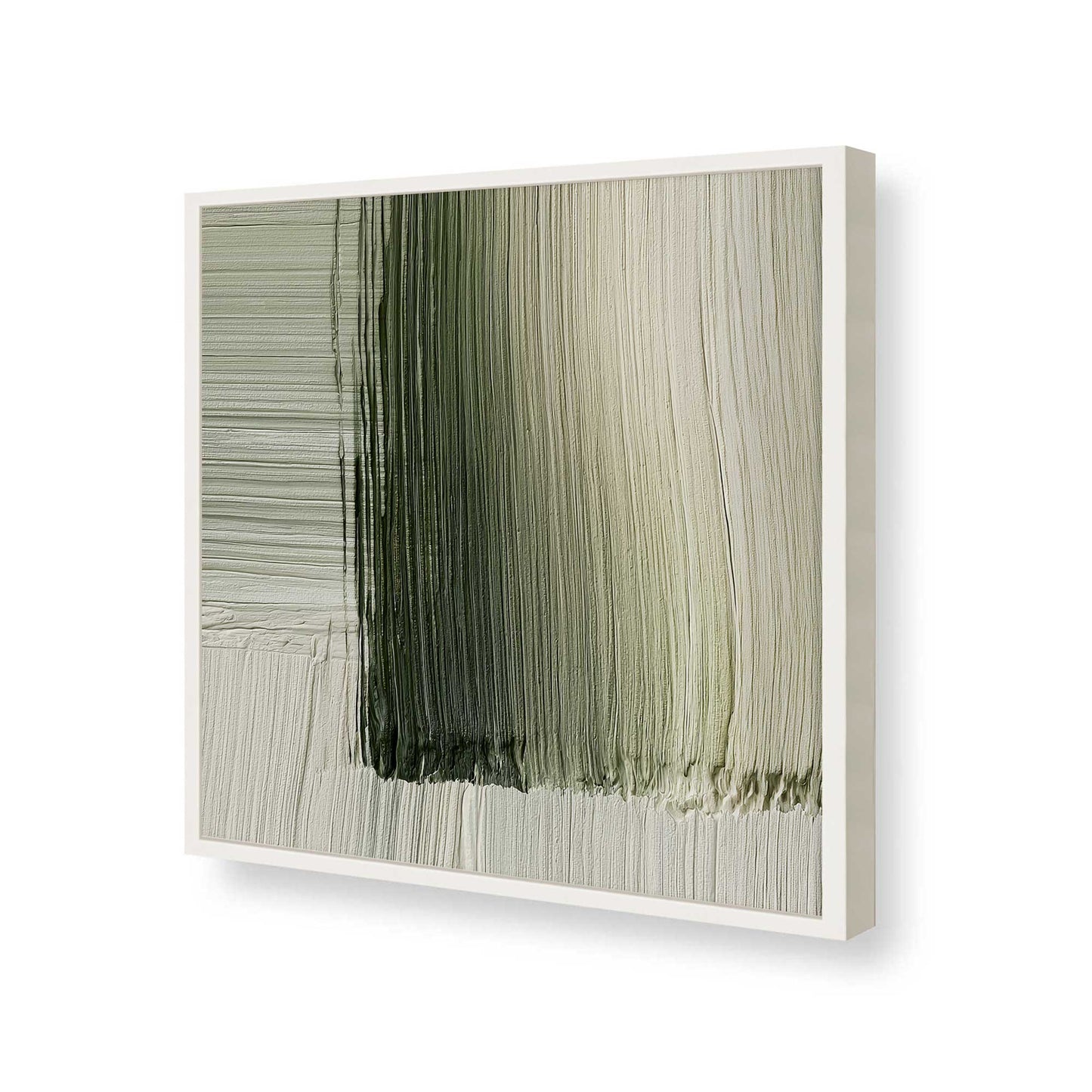 [Color:Opaque White], Picture of art in a Opaque White frame of the corner