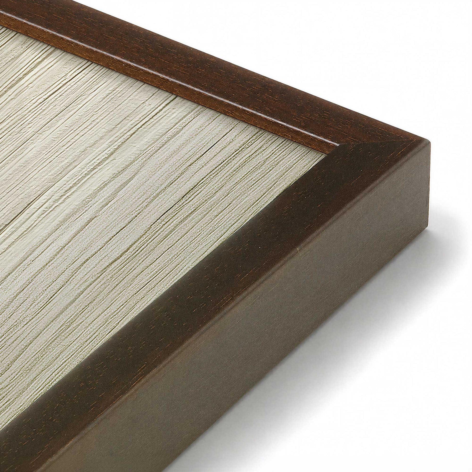 [Color:Belvinder Brown], Picture of art in a Belvinder Brown frame at an angle