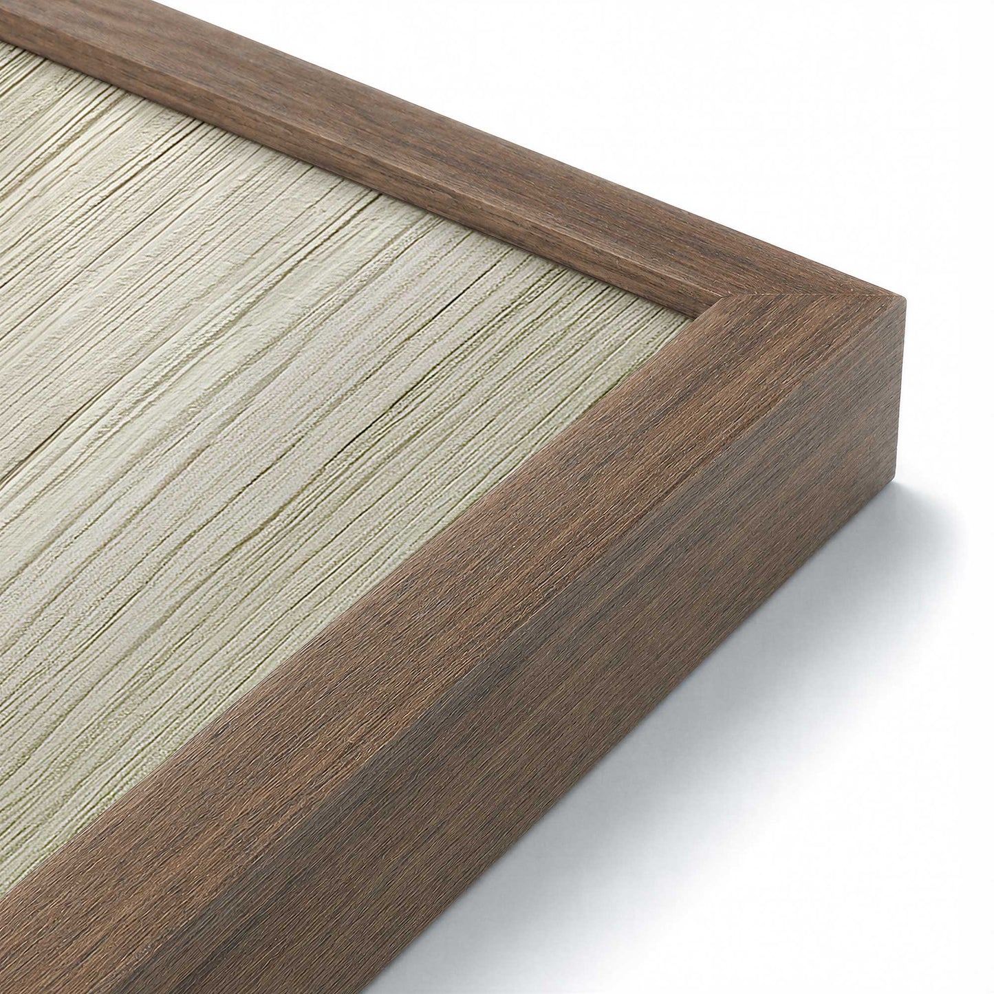 [Color:Walnut], Picture of art in a Walnut frame at an angle