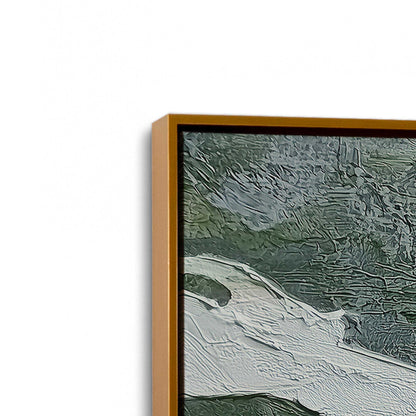 [Color:Polished Gold], Picture of art in a Polished Gold frame at an angle