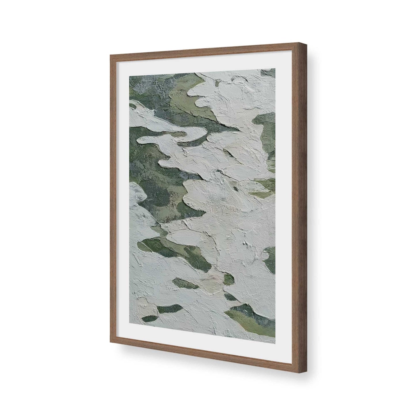 [Color:Walnut], Picture of art in a Walnut frame of the corner