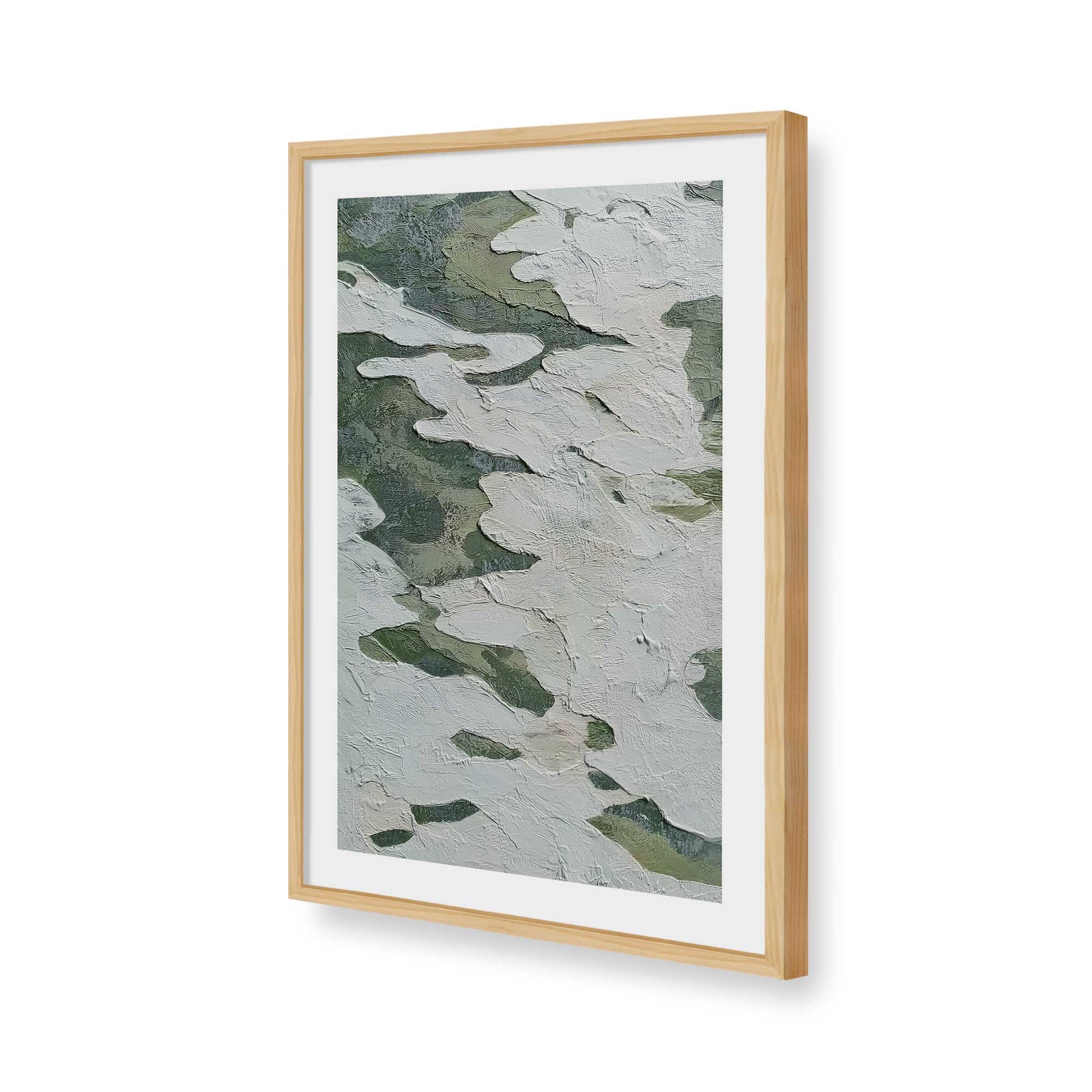 [Color:American Maple], Picture of art in a American Maple frame of the corner