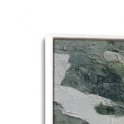 [Color:Opaque White], Picture of art in a White frame at an angle