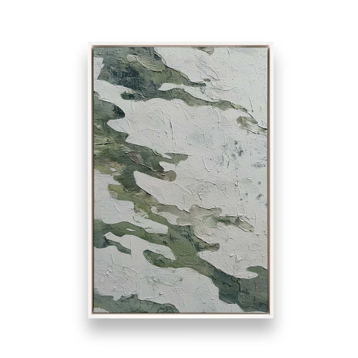 [Color:Opaque White], Picture of art in a White frame