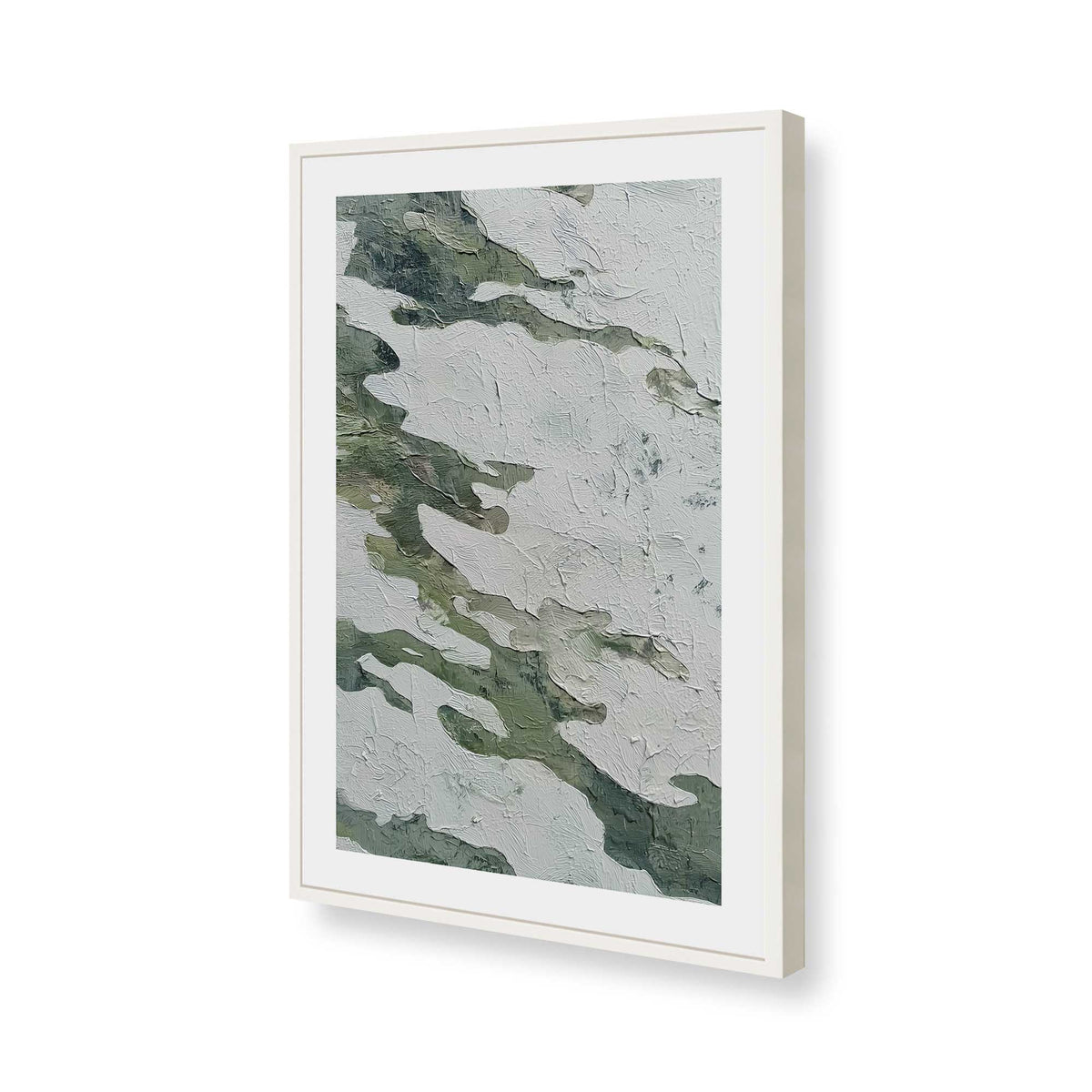 [Color:Opaque White], Picture of art in a Opaque White frame of the corner