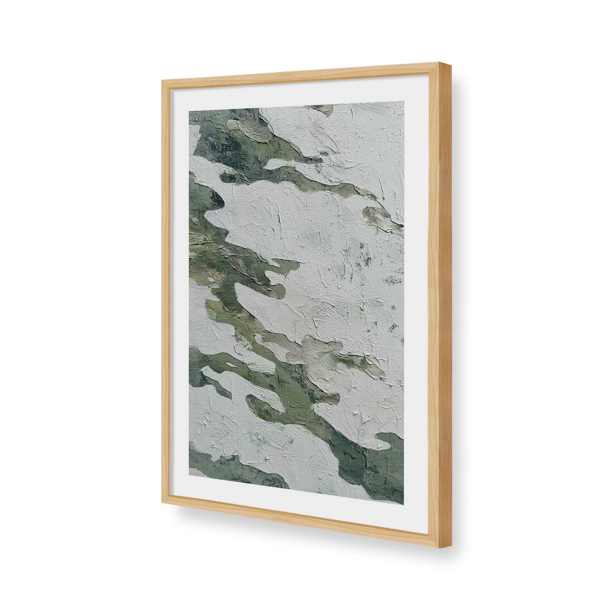 [Color:American Maple], Picture of art in a American Maple frame of the corner