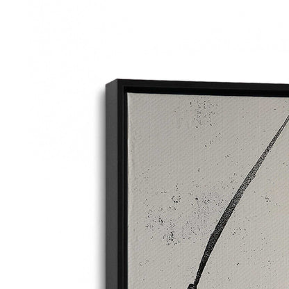 [Color:Satin Black], Picture of art in a Satin Black frame at an angle