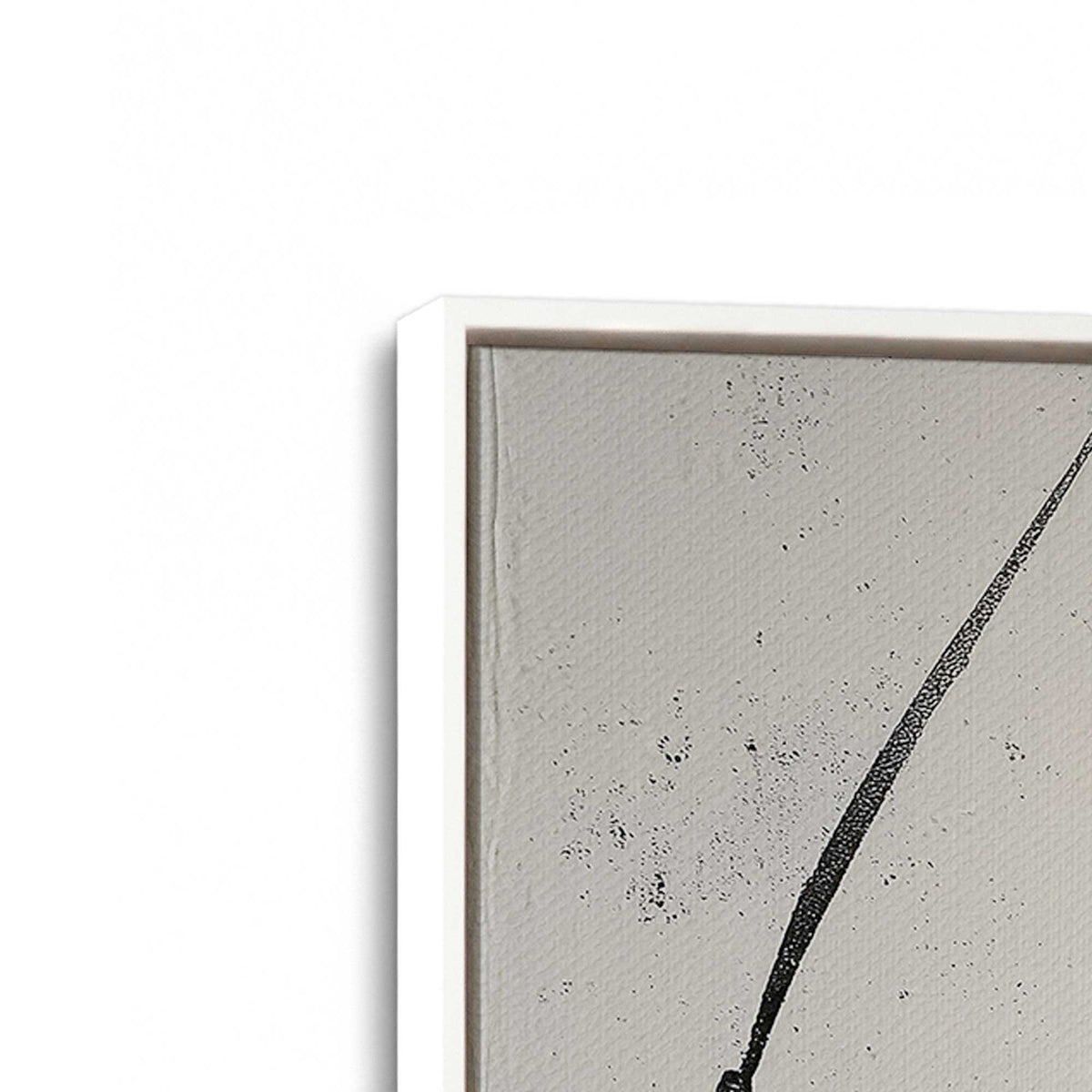 [Color:Opaque White], Picture of art in a White frame at an angle