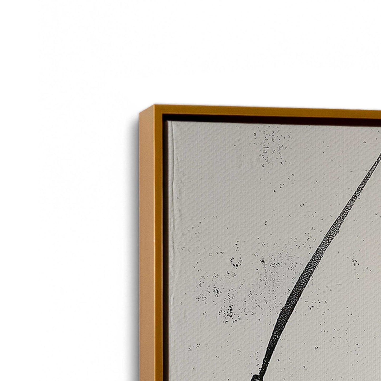 [Color:Polished Gold], Picture of art in a Polished Gold frame at an angle