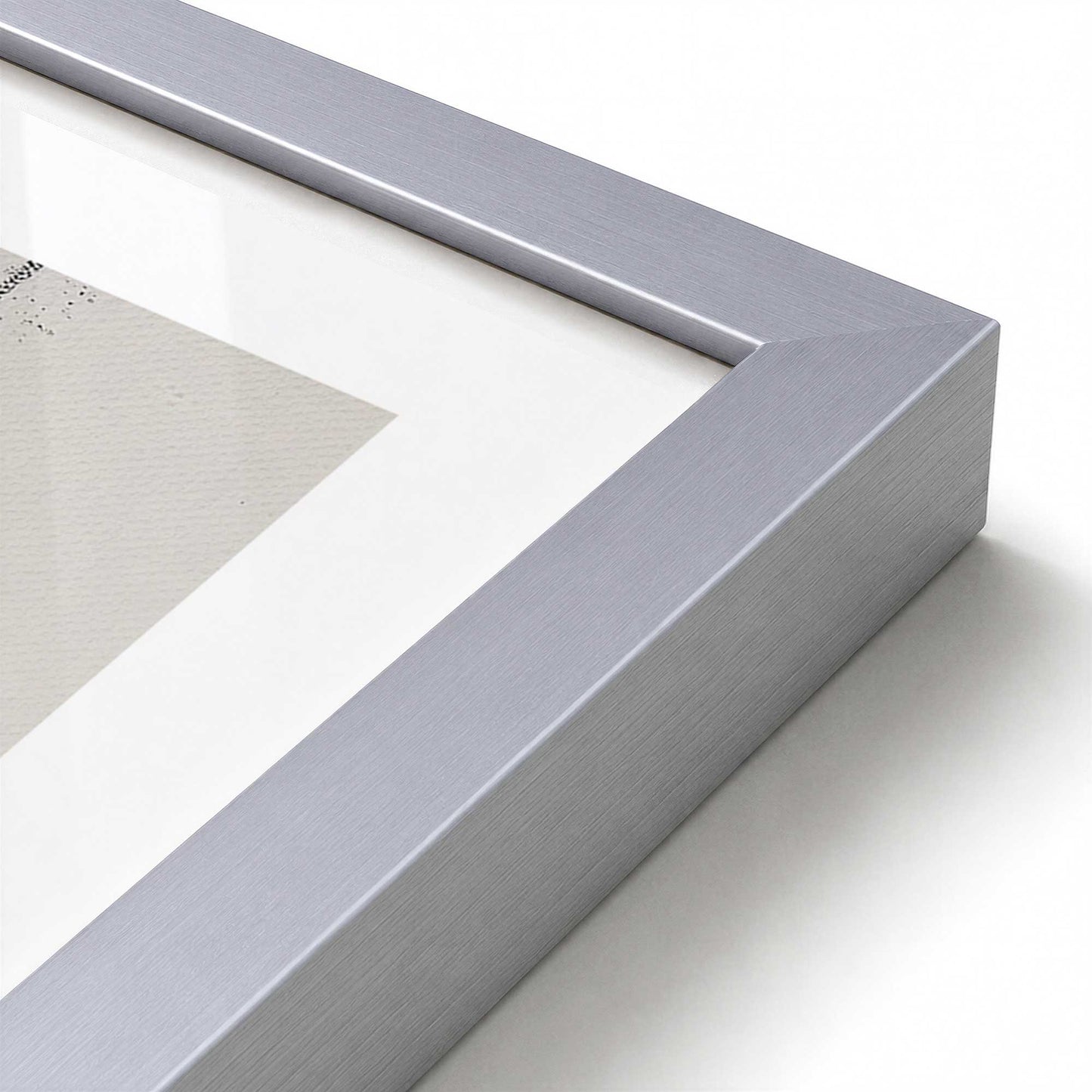 [Color:Polished Chrome], Picture of art in a Polished Chrome frame at an angle