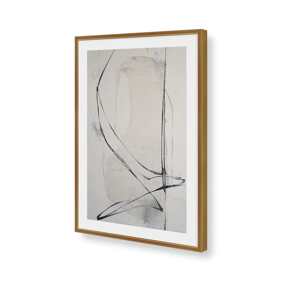 [Color:Polished Gold], Picture of art in a Polished Gold frame of the corner