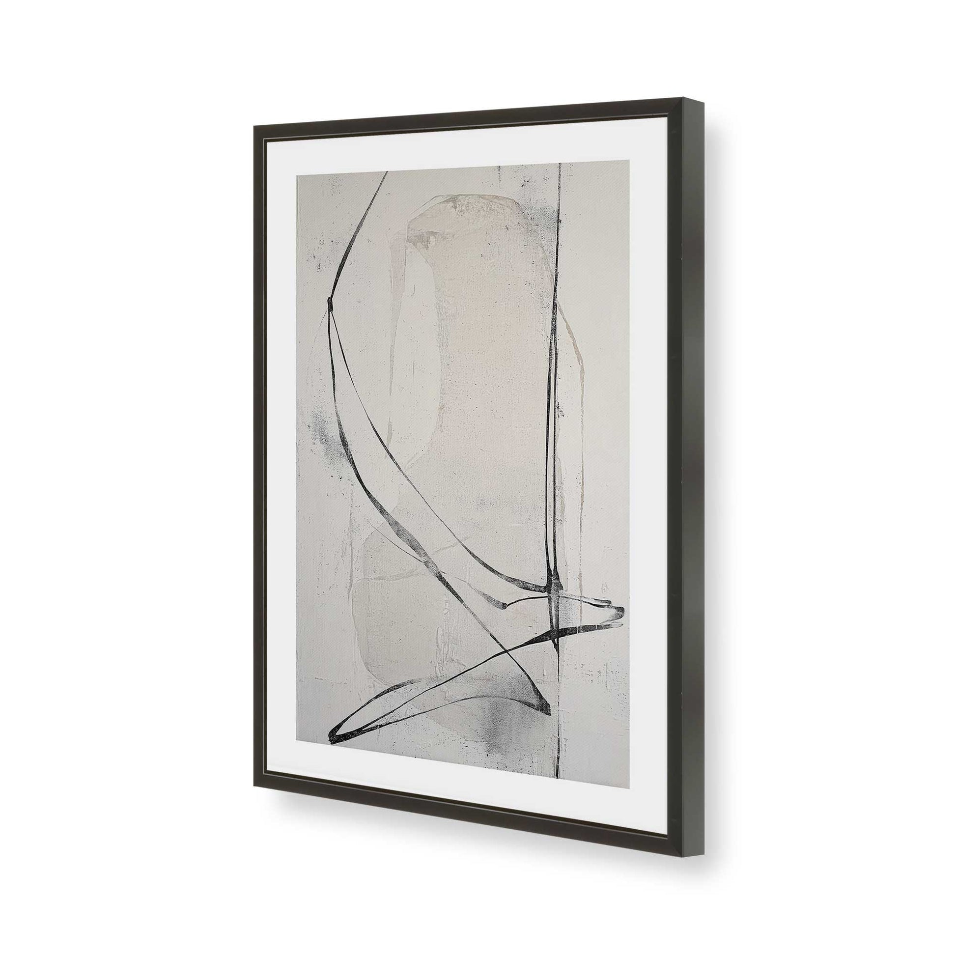 [Color:Satin Black], Picture of art in a Satin Black frame of the corner