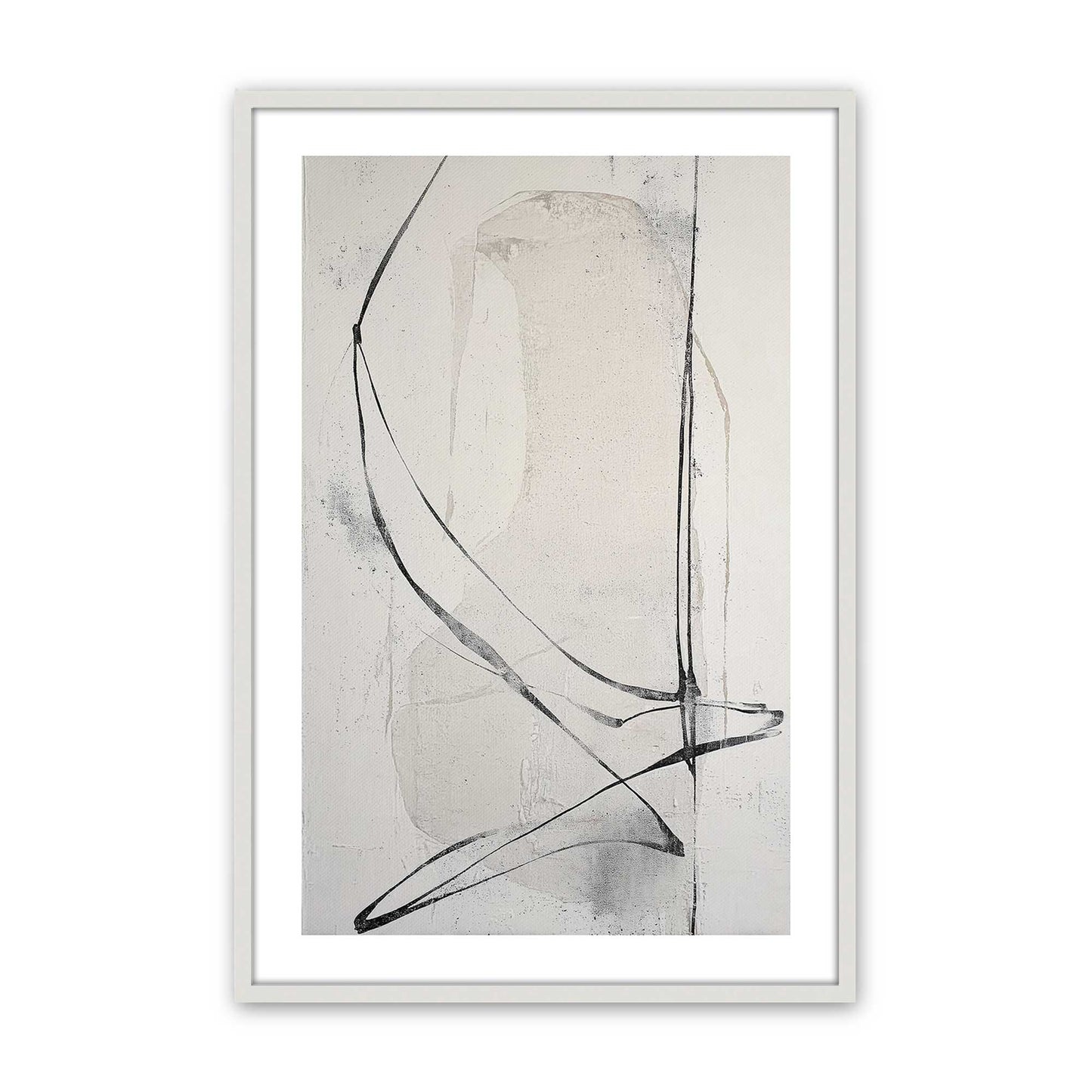 [Color:Opaque White], Picture of art in a Opaque White frame