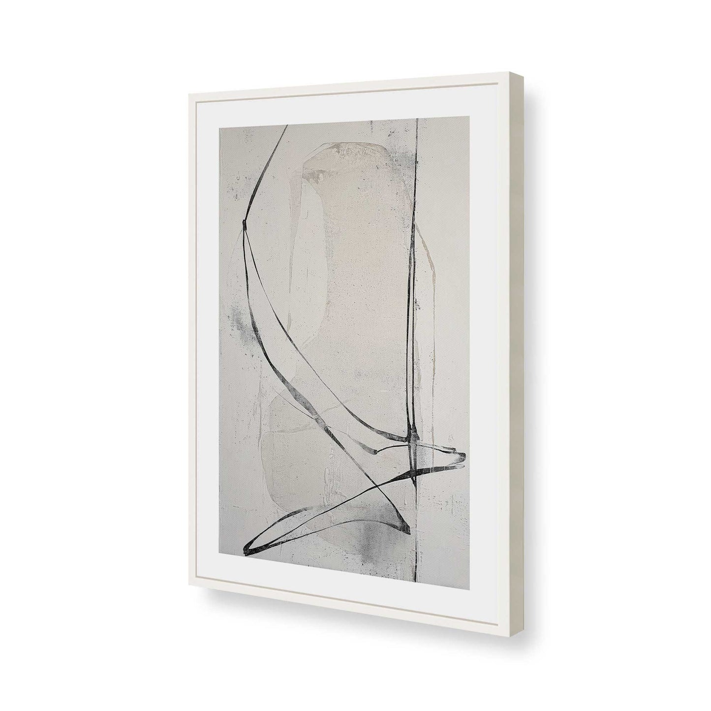 [Color:Opaque White], Picture of art in a Opaque White frame of the corner
