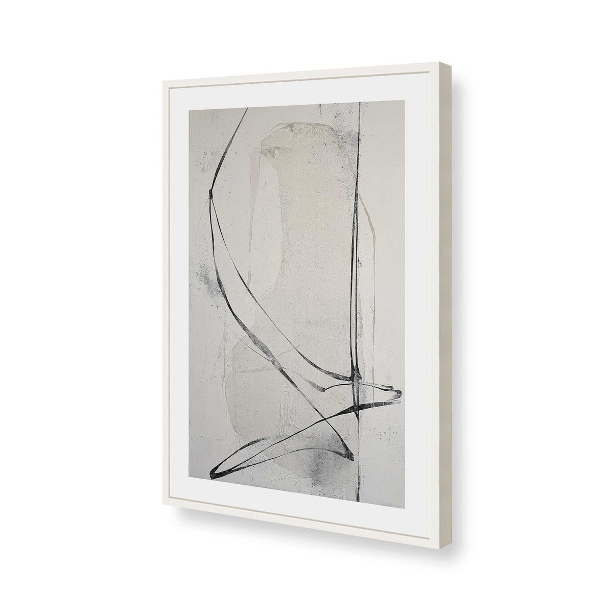[Color:Opaque White], Picture of art in a Opaque White frame of the corner