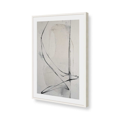 [Color:Opaque White], Picture of art in a Opaque White frame of the corner