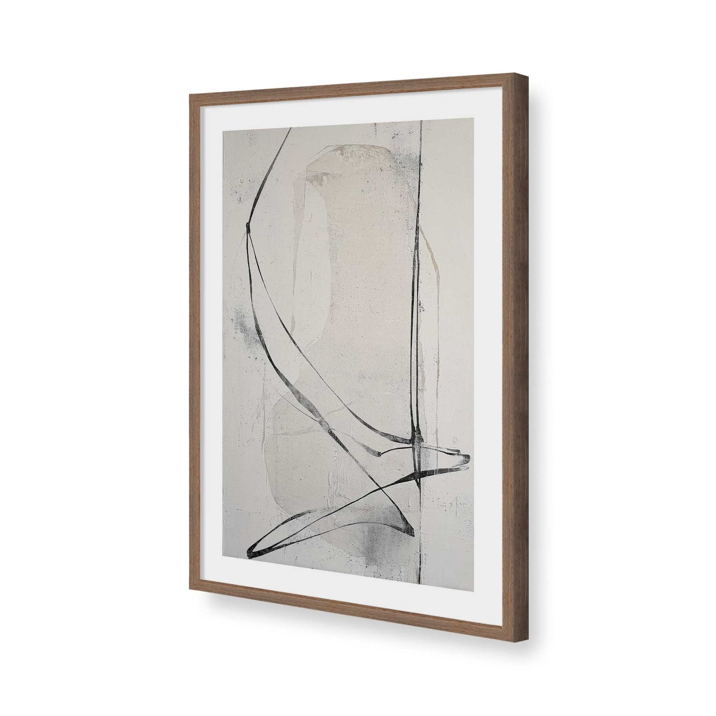 [Color:Walnut], Picture of art in a Walnut frame of the corner