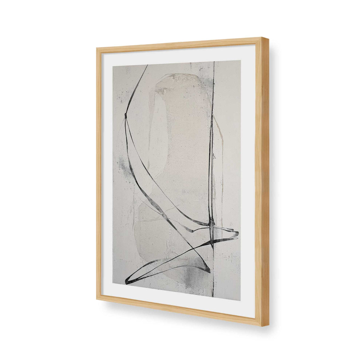 [Color:American Maple], Picture of art in a American Maple frame of the corner