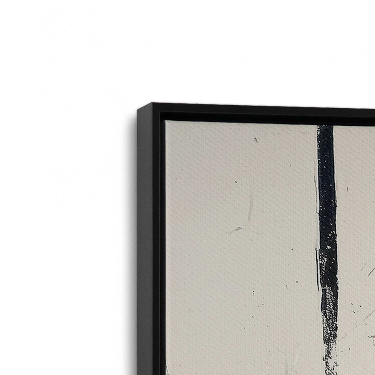 [Color:Satin Black], Picture of art in a Satin Black frame at an angle