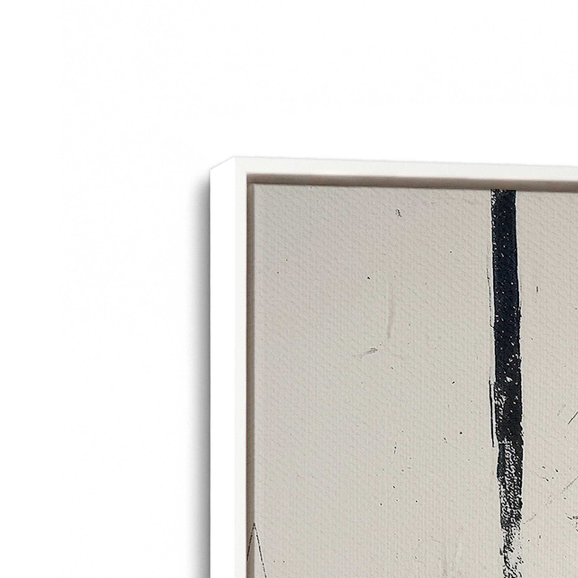 [Color:Opaque White], Picture of art in a White frame at an angle
