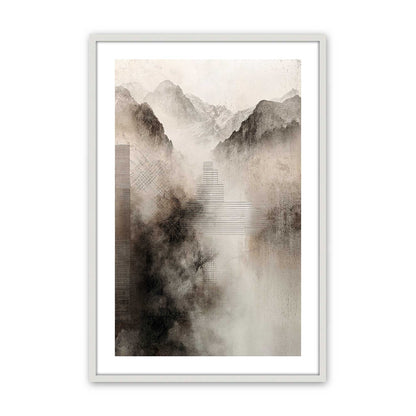 [Color:Opaque White], Picture of art in an Opaque White frame