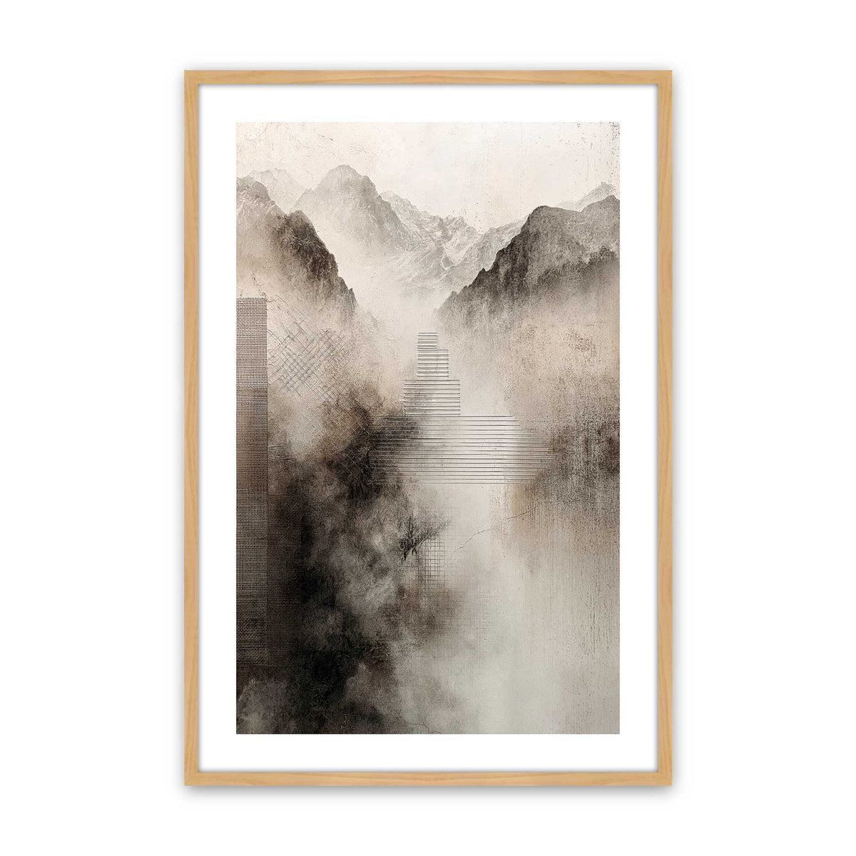 [Color:American Maple], Picture of art in an American Maple frame
