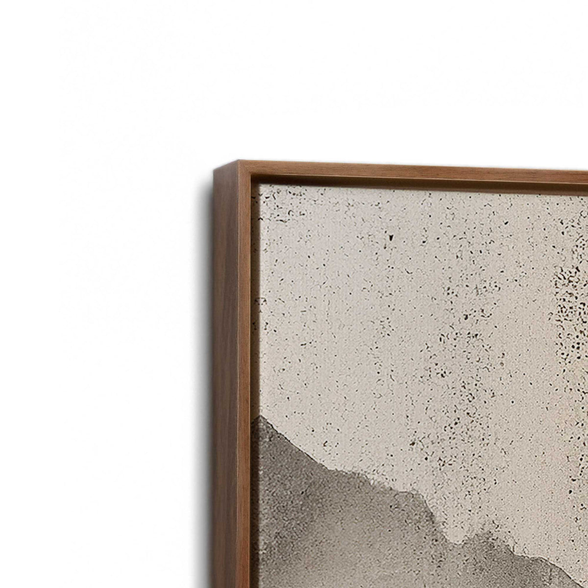[Color:Walnut], Picture of art in a Walnut frame at an angle