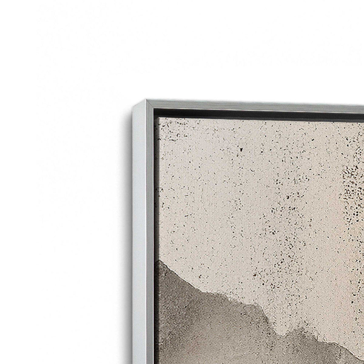[Color:Polished Chrome], Picture of art in a Polished Chrome frame at an angle