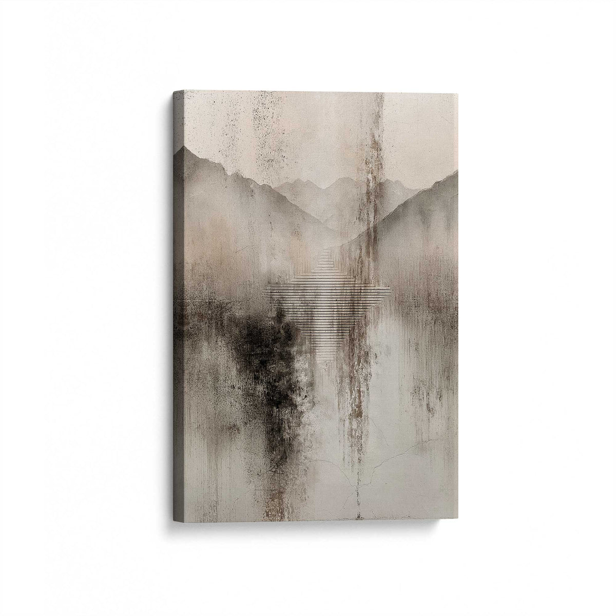 [Color:Stretched Canvas], Picture of art at an angle