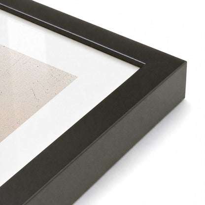 [Color:Satin Black], Picture of art in a Satin Black frame at an angle