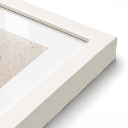 [Color:Opaque White], Picture of art in a Opaque White frame at an angle